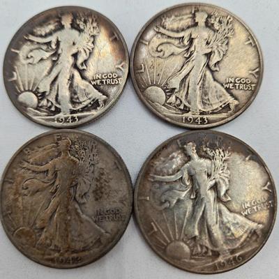 LOT 143: Twenty Silver Walking Liberty Half Dollars