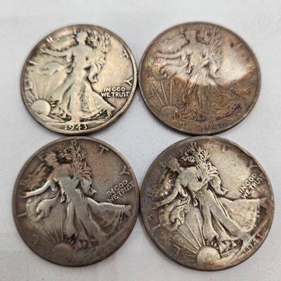 LOT 143: Twenty Silver Walking Liberty Half Dollars