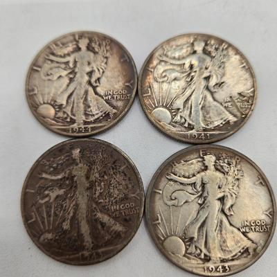 LOT 144: Twenty Silver Walking Liberty Half Dollars
