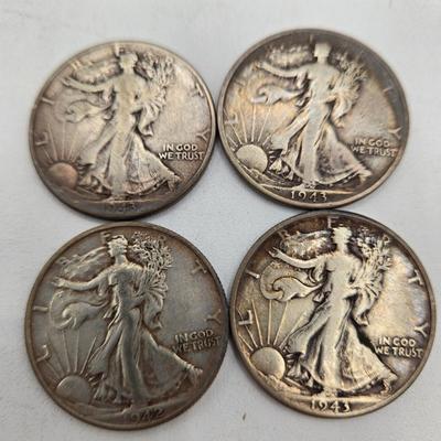 LOT 144: Twenty Silver Walking Liberty Half Dollars
