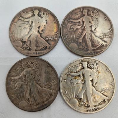 LOT 145: Twenty Silver Walking Liberty Half Dollars