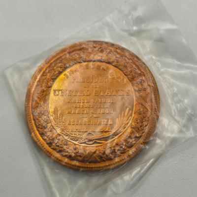 LOT 146: The Franklin Mint Collection of Antique Car Coins, Vintage Bronze Coin Commemorating Inauguration of Dwight D. Eisenhower and More