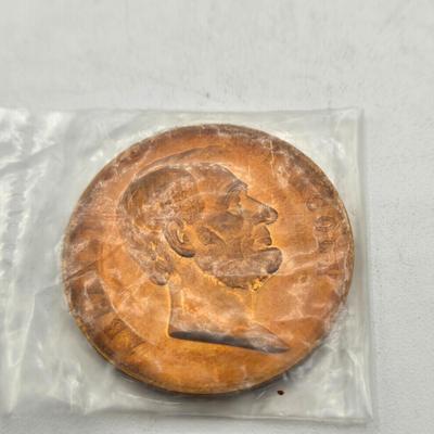 LOT 146: The Franklin Mint Collection of Antique Car Coins, Vintage Bronze Coin Commemorating Inauguration of Dwight D. Eisenhower and More
