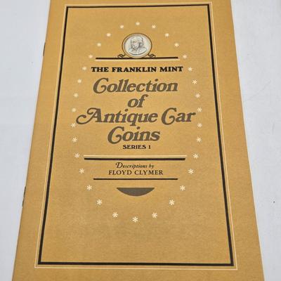 LOT 146: The Franklin Mint Collection of Antique Car Coins, Vintage Bronze Coin Commemorating Inauguration of Dwight D. Eisenhower and More