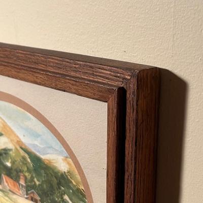 Four Framed Barn Scene Paintings - Mara Walton, Betsy Jones & More (GB1-RG)