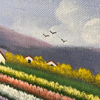 Four Framed Barn Scene Paintings - Mara Walton, Betsy Jones & More (GB1-RG)