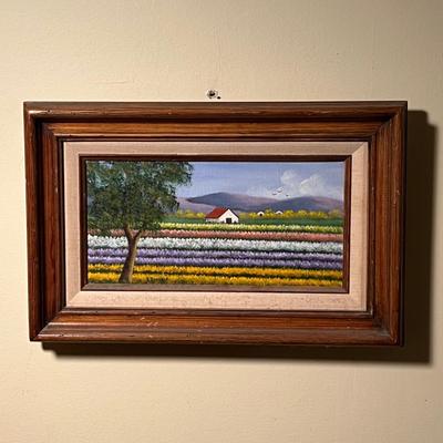 Four Framed Barn Scene Paintings - Mara Walton, Betsy Jones & More (GB1-RG)