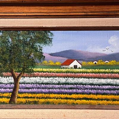 Four Framed Barn Scene Paintings - Mara Walton, Betsy Jones & More (GB1-RG)