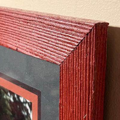 Signed Wildlife Photography in Matching Red Rustic Frames (DR-RG)