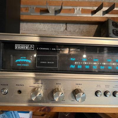 Fisher AM/FM Tuner & Two Phillips Speakers (SRF-MG)