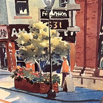 “Main Street - Hendersonville”, Signed/Numbered Print By Ann Vasilik (LR-RG)