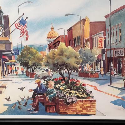 “Main Street - Hendersonville”, Signed/Numbered Print By Ann Vasilik (LR-RG)