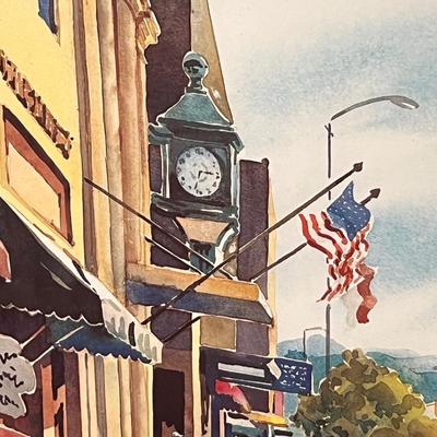 “Main Street - Hendersonville”, Signed/Numbered Print By Ann Vasilik (LR-RG)