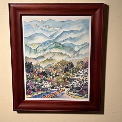 Ann Vasilik Signed/Numbered Framed Prints - West Asheville & Cold Mountain (lR-RG)