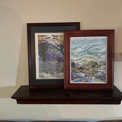 Ann Vasilik Signed/Numbered Framed Prints - West Asheville & Cold Mountain (lR-RG)
