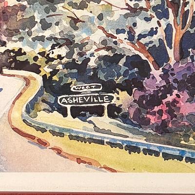Ann Vasilik Signed/Numbered Framed Prints - West Asheville & Cold Mountain (lR-RG)