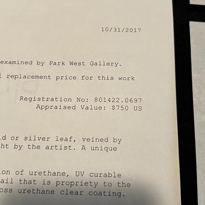 “Needle W/Red Chop“ By Peter Guyton W/COA & Signed (LR-RG)