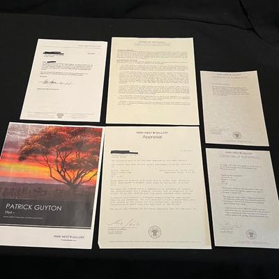 “Needle W/Red Chop“ By Peter Guyton W/COA & Signed (LR-RG)