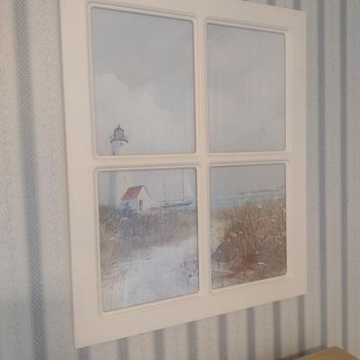 Picture Frame Wall Decor Shaped Like a Window