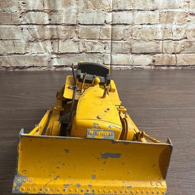 D7 CATERPILLAR DIESEL TRACTOR DOZER BLADE 1950'S VINTAGE TOY