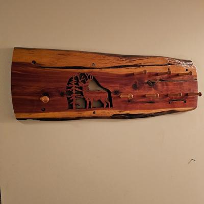 Northwest Theme Wooden Hat/Coat Rack (FE-JS.)