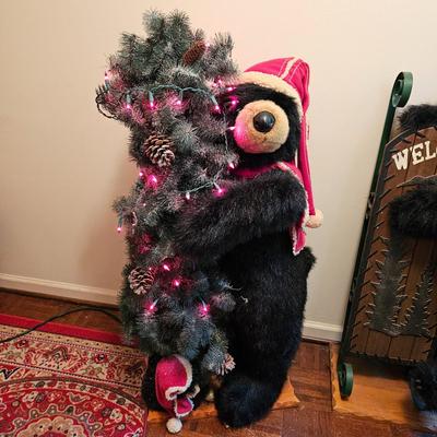 Two Welcoming Bear Plush for Decor (FE-JS)
