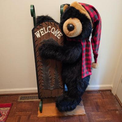 Two Welcoming Bear Plush for Decor (FE-JS)