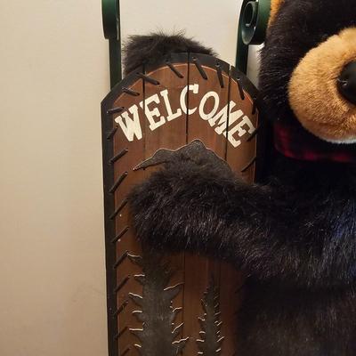 Two Welcoming Bear Plush for Decor (FE-JS)