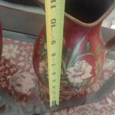 Set of Three Ceramic Vases and Water Urns