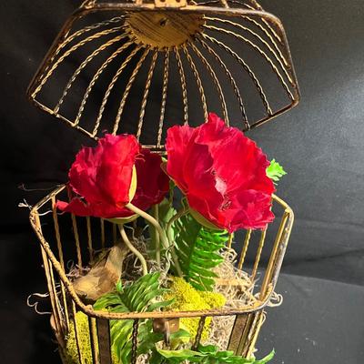 Birdcage Lamp & Decor (C-MG)