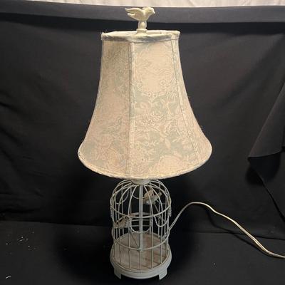 Birdcage Lamp & Decor (C-MG)