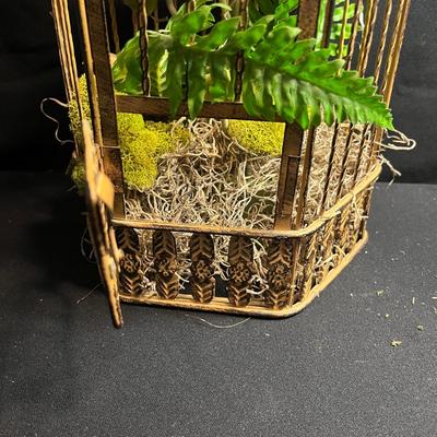 Birdcage Lamp & Decor (C-MG)