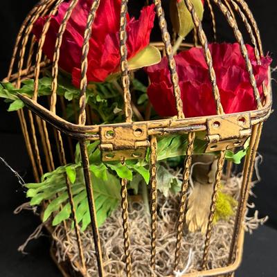 Birdcage Lamp & Decor (C-MG)