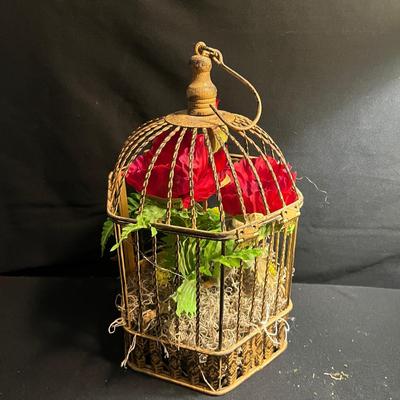 Birdcage Lamp & Decor (C-MG)