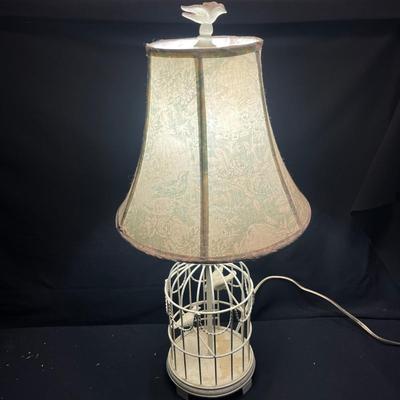 Birdcage Lamp & Decor (C-MG)