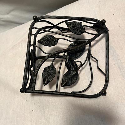 Iron Napkin Holder, Paper Towel Holder & Bottle Carrier (C-MG)