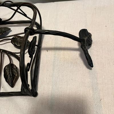 Iron Napkin Holder, Paper Towel Holder & Bottle Carrier (C-MG)