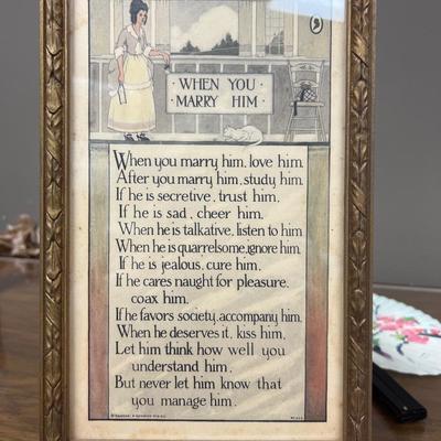 When You Marry Him Poem