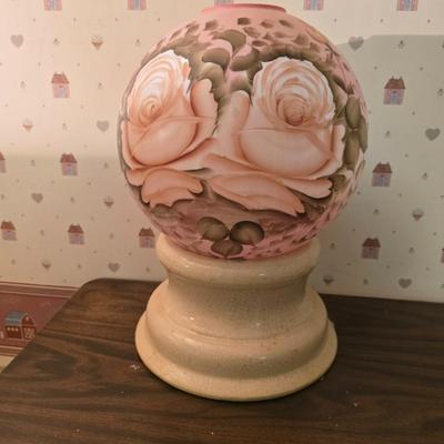Globe with makeshift stand