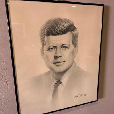 Lot 31 John Kennedy framed print
