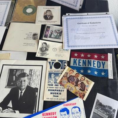 Lot 6 John F. Kennedy memorabilia