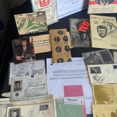 Lot 7 variety of Kennedy memorabilia