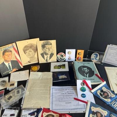 Lot 8 John F. Kennedy memorabilia