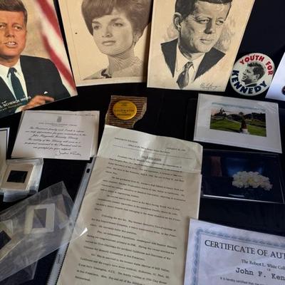 Lot 8 John F. Kennedy memorabilia