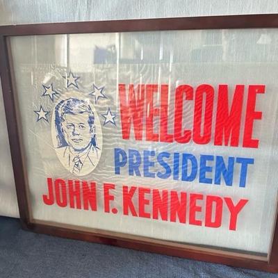 Lot 48 President Kennedy wall art