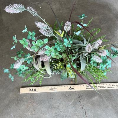 Sale Photo Thumbnail #89: Large greenery arrangement on metal stand