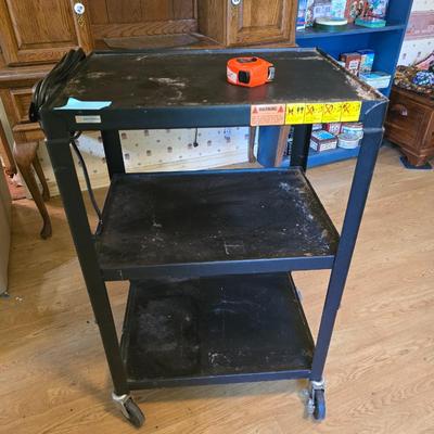 3 shelf cart with electric