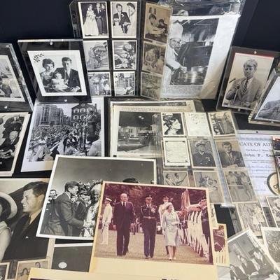 Lot 17 John F Kennedy, picture memorabilia
