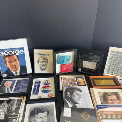 Lot 18 John F. Kennedy memorabilia pictures