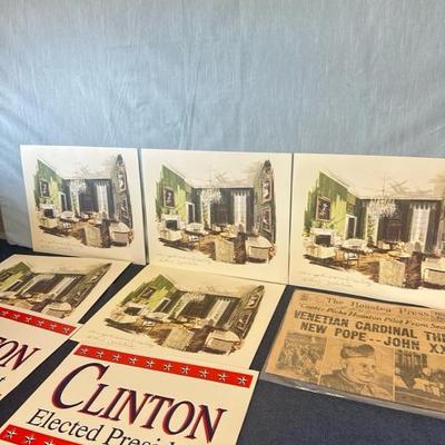 Lot 53 Kennedy, Clinton and Pope items
